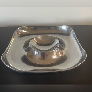 Wilton Armetale Chip and Dip Serveware